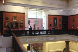 Balcony in the Harris Art Gallery