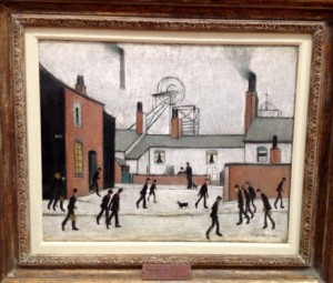 Millworkers - painting by LS Lowry