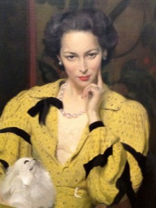 Close up of Pauline in the Yellow Dress by James Gunn