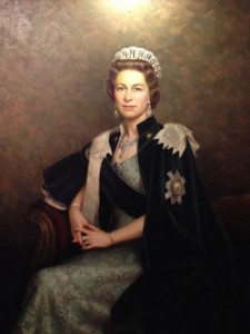 Portrait painting of HM Queen Elizabeth II by Leonard Boden