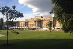 View of Buckingham Palace West Facade from the Gardens