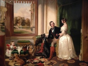 Portrait painting of Queen Victoria, Prince Albert and Victoria Princess Royal