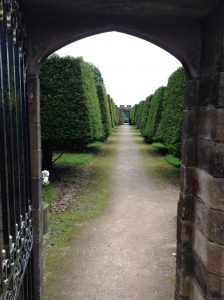 Archway in the gardens of Hoghton Tower