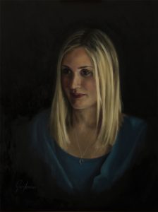 Alla Prima Portrait Painting of Rebecca