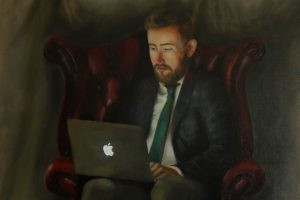 Painting Featuring Apple MacBook