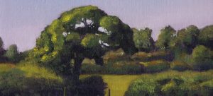Tree Landscape Painting Banner