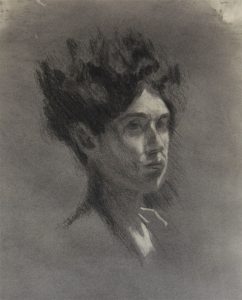 Charcoal Portrait of Lady