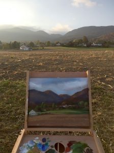 Painting the Jura Mountains