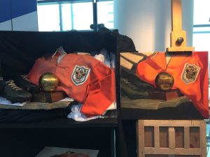 Still Life Painting featuring Blackpool FC Badge