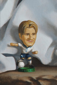 David Beckham Debut Oil Painting Detail