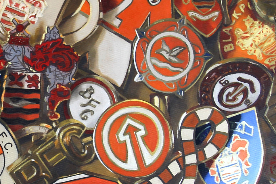Detail of I Just Can't Get Enough Pin Badge Painting