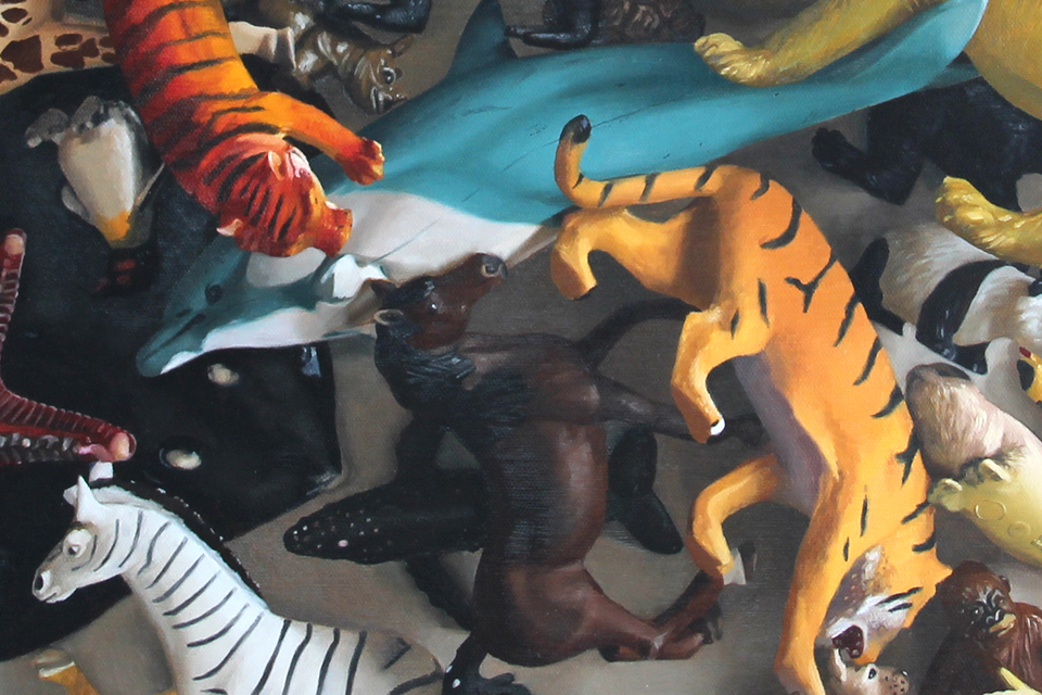 Detail of All Animals Are Equal Painting