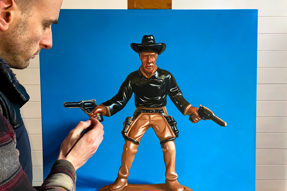 Painting Lonesome Cowboy