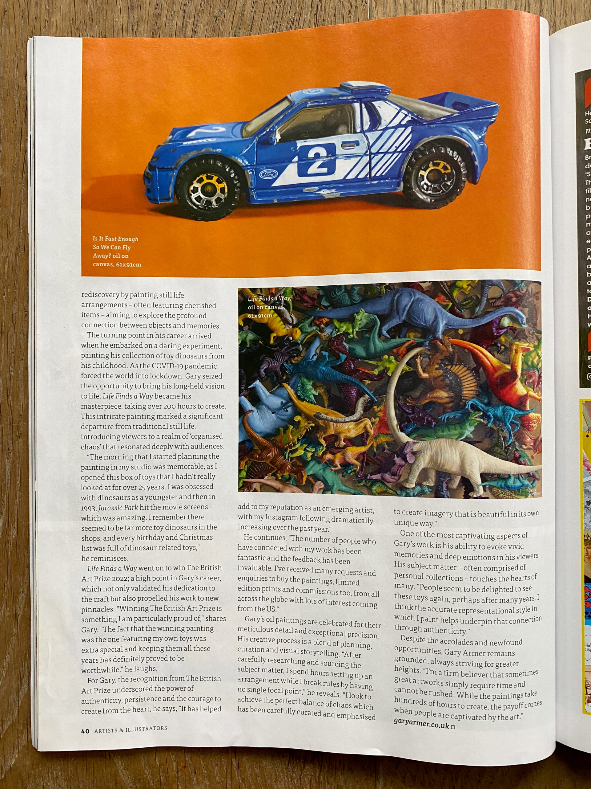 Gary Armer Artists and Illustrators Article