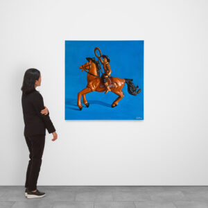 Gary Armer's Lasso Painting at Thomas VanDyke Art Gallery in New York City