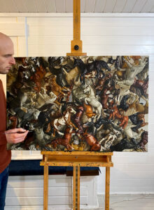 Gary Armer Painting Equestrian Dream