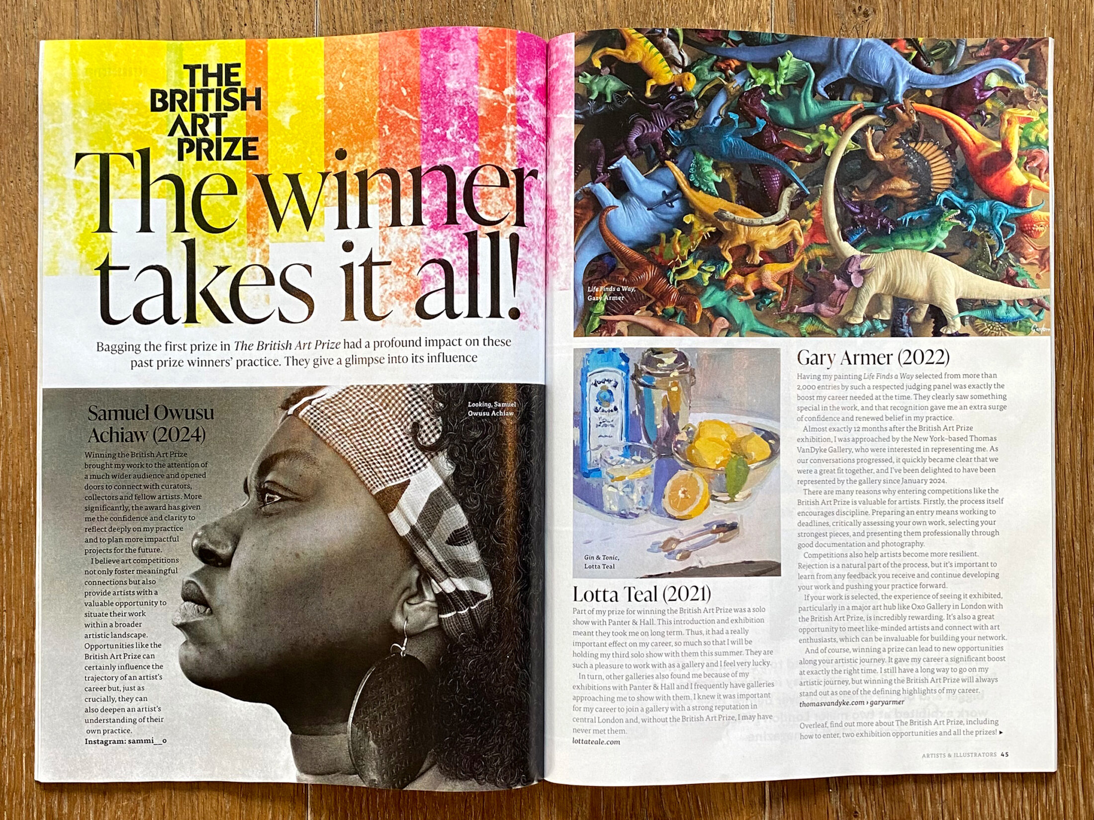 Art Press Coverage of Gary Armer Award Winning Artist