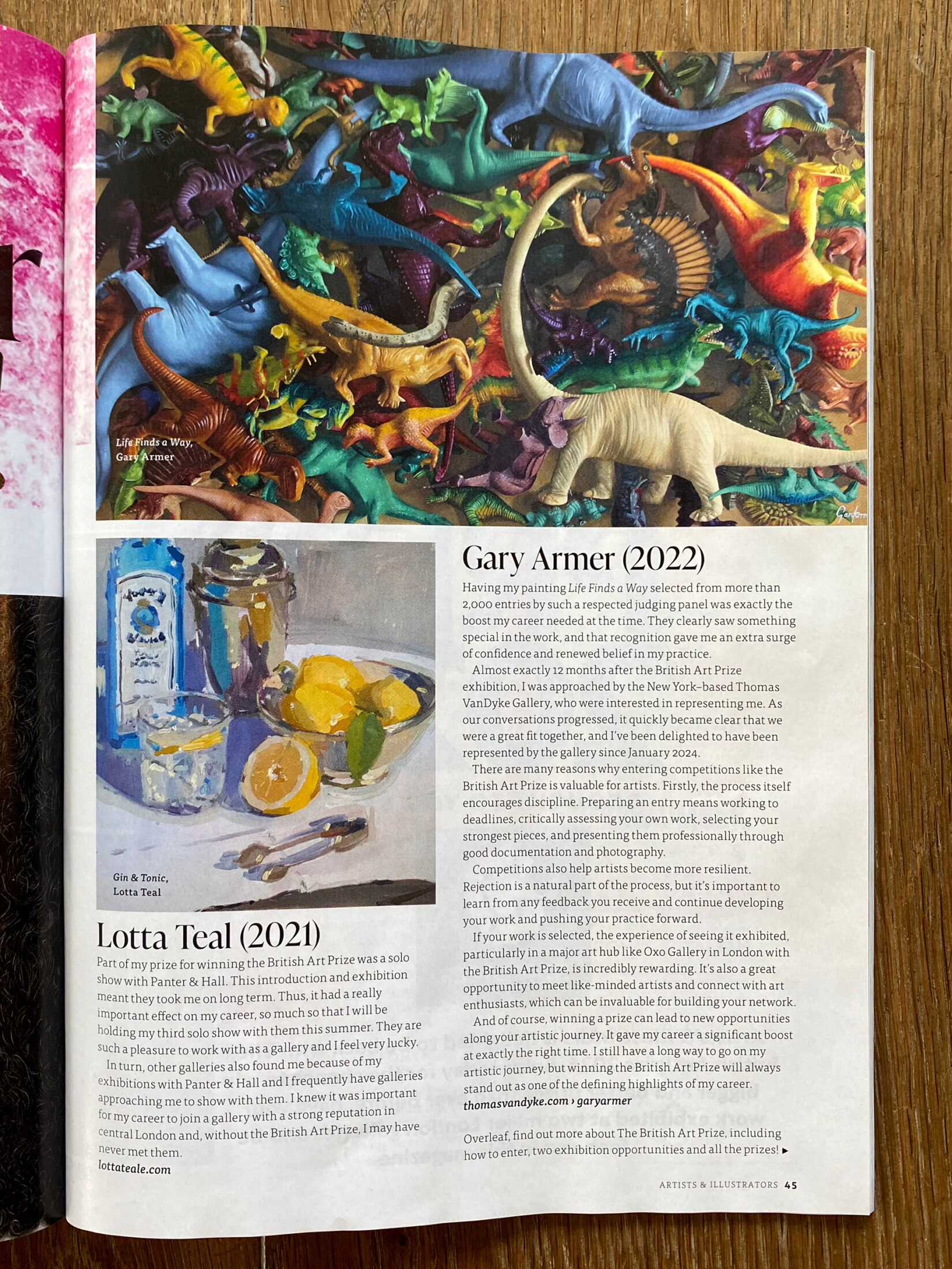 Gary Armer British Art Prize Winner Article